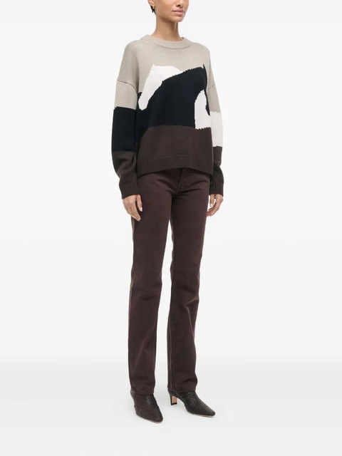 STAUD Giada dropped-shoulder sweater - Neutrals - zdjęcie produktu nr 2