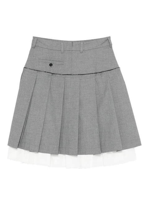 Gimaguas layered pleated mini skirt - Grey - zdjęcie produktu nr 2