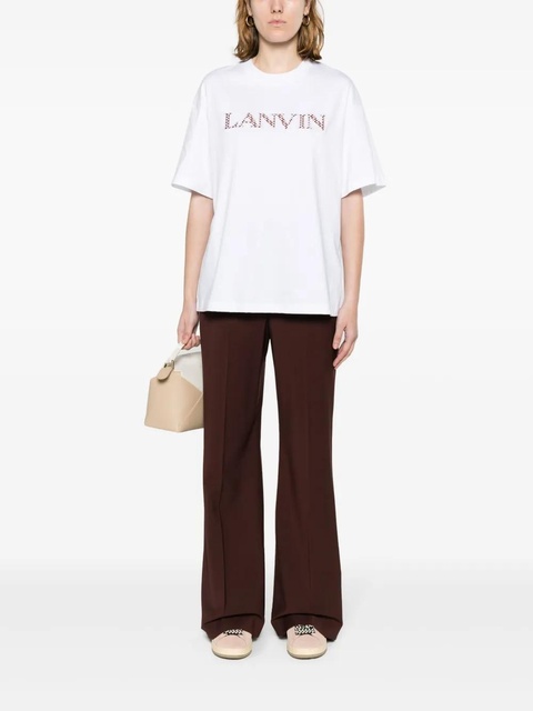 Lanvin logo-patches cotton T-shirt - White - zdjęcie produktu nr 1