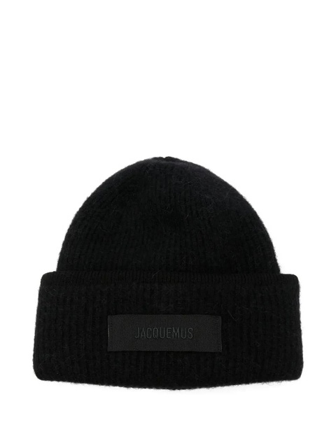 Jacquemus The Gros Grain beanie hat - Black - zdjęcie produktu nr 1