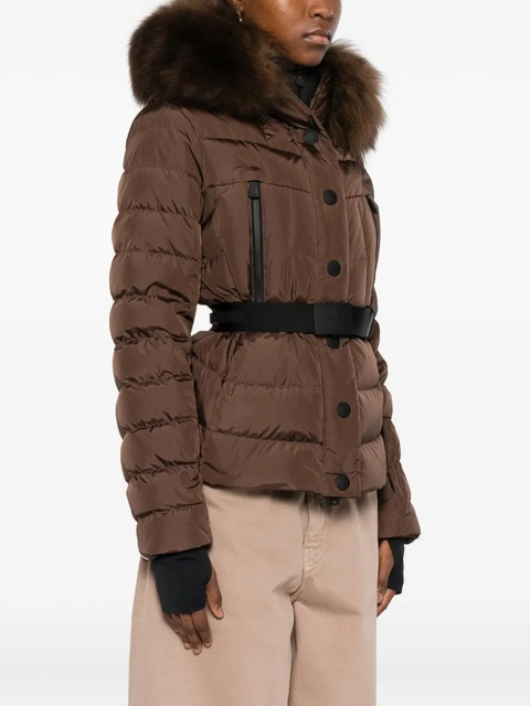 Moncler belted puffer jacket - Brown - zdjęcie produktu nr 2
