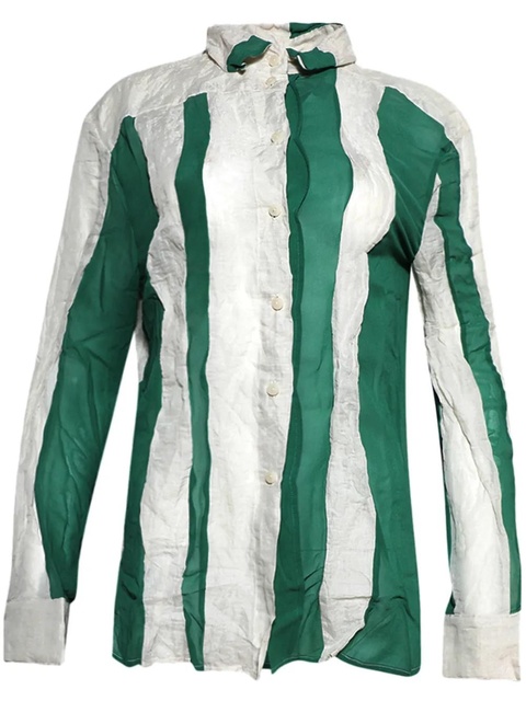 Christopher Esber spliced shirt - Green - zdjęcie produktu nr 1