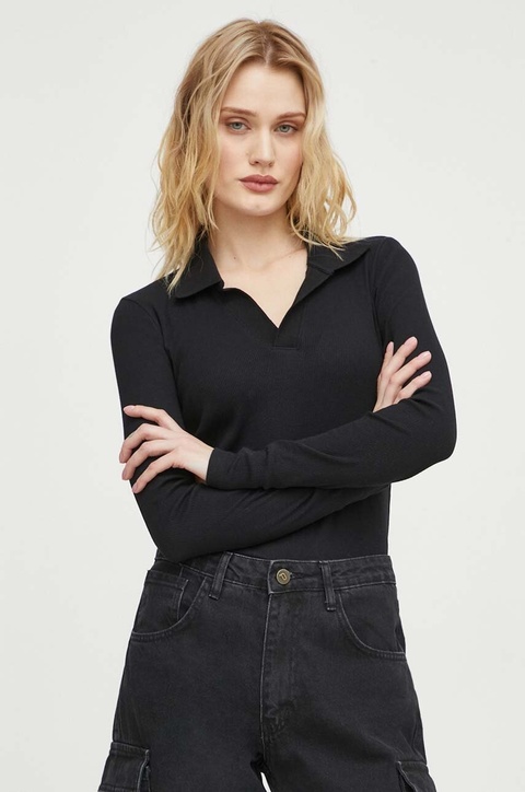 G-Star longsleeve bawełniany kolor czarny - zdjęcie produktu nr 1