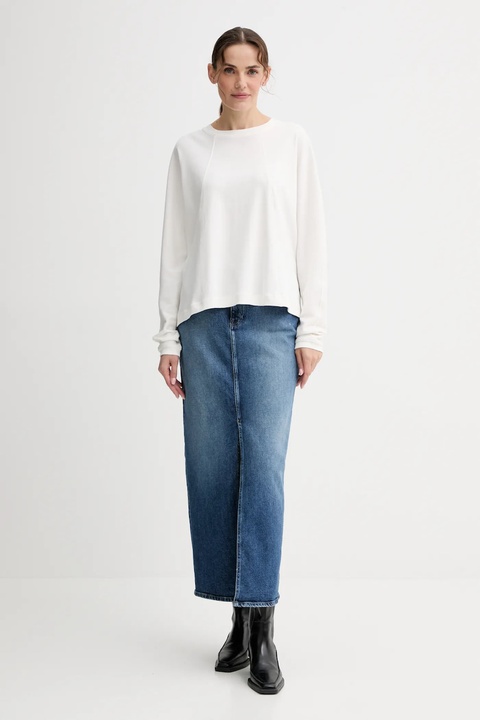G-Star longsleeve bawełniany kolor beżowy D27742.D976 - zdjęcie produktu nr 2