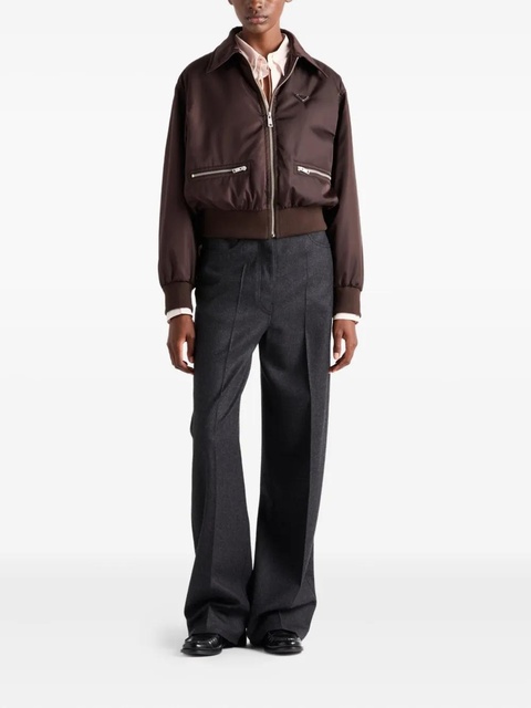 Prada Re-Nylon triangle-logo jacket - Brown - zdjęcie produktu nr 2