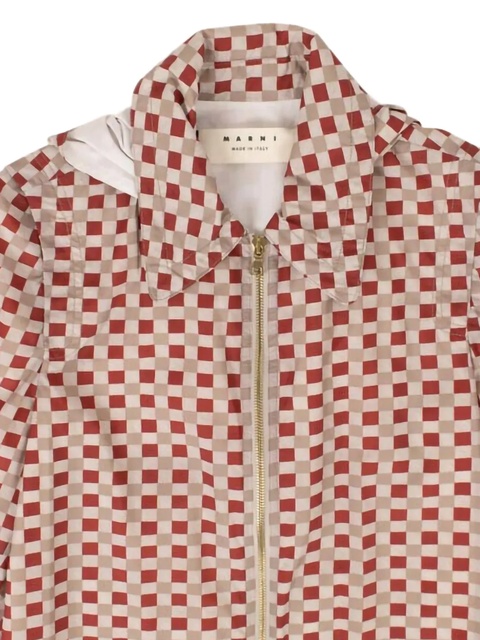 Marni checked raincoat - Neutrals - zdjęcie produktu nr 2