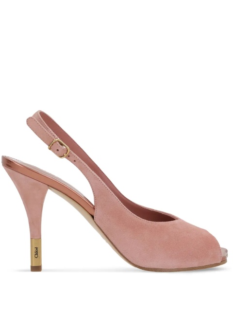 Chloé 95mm Flower sandals - Pink - zdjęcie produktu nr 1