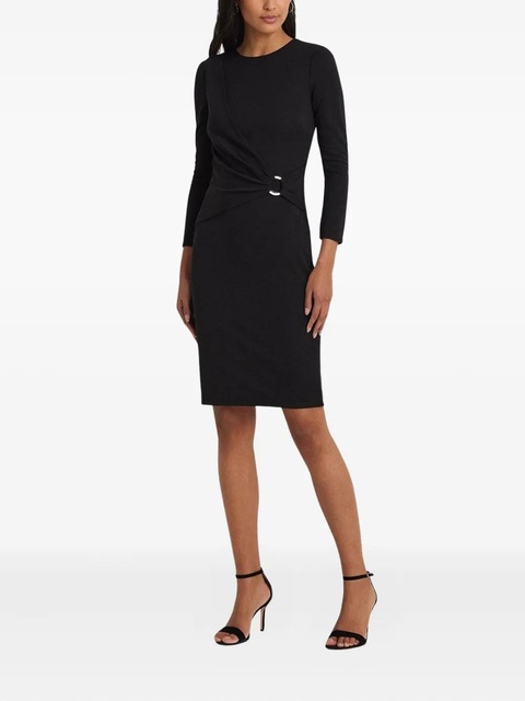Lauren Ralph Lauren ring-detail mini dress - Black - zdjęcie produktu nr 2