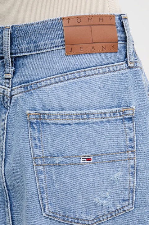 Tommy Jeans spódnica jeansowa kolor niebieski midi prosta DW0DW21292 - zdjęcie produktu nr 2
