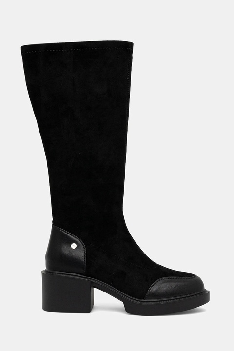 GOE kozaki damskie kolor czarny na słupku SS2N4403 BLACK - zdjęcie produktu nr 2