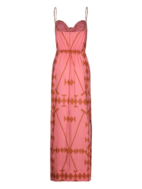 Johanna Ortiz Llovizna geometric maxi dress - Pink - zdjęcie produktu nr 2