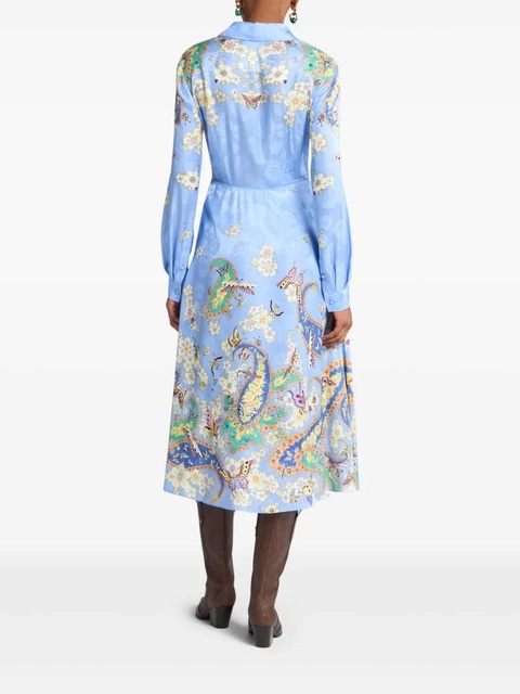 ETRO shirt midi dress - Blue - zdjęcie produktu nr 2