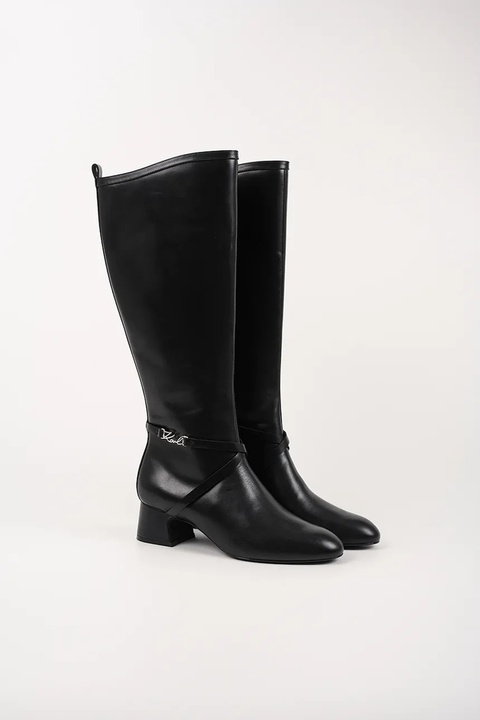 Karl Lagerfeld kozaki BONNIE damskie kolor czarny na słupku KL30375 - zdjęcie produktu nr 2