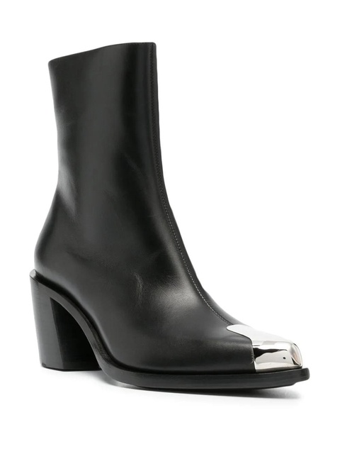 Alexander McQueen pointed-toe ankle boots - Black - zdjęcie produktu nr 2