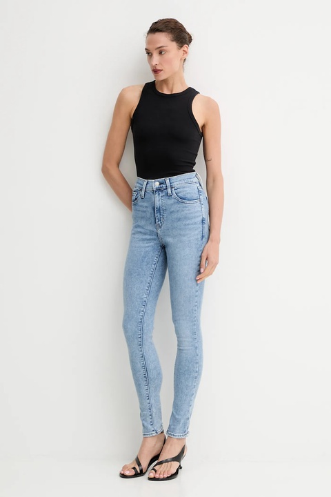 Levi's jeansy 720 HIRISE SUPER SKINNY damskie kolor niebieski 52797.0453 - zdjęcie produktu nr 2