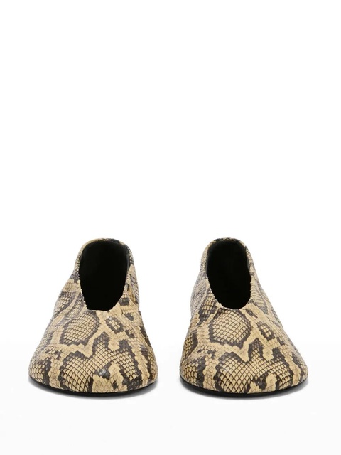 Jil Sander snakeskin ballerina shoes - Neutrals - zdjęcie produktu nr 2