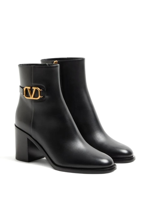 Valentino Garavani 75mm VLogo Signature ankle boots - Black - zdjęcie produktu nr 2