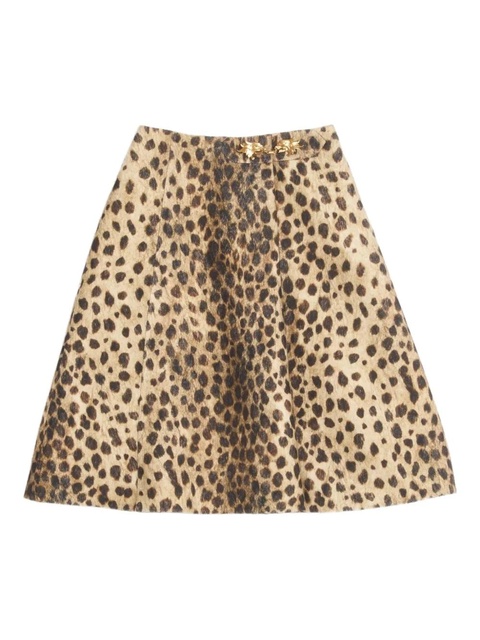 Valentino Garavani Jaguar Spots wool skirt - Neutrals - zdjęcie produktu nr 1