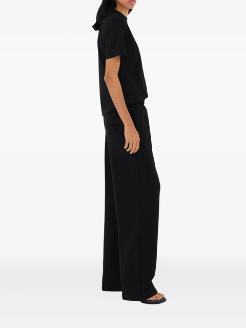 Burberry Equestrian Knight-embroidered cotton T-shirt - Black - zdjęcie produktu nr 2