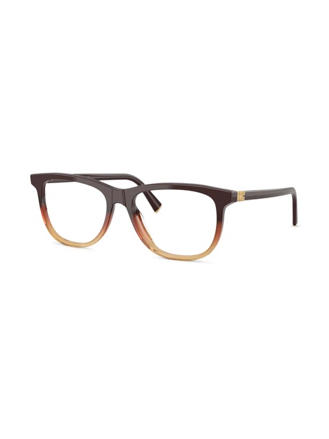 Miu Miu Eyewear round-frame glasses - Brown - zdjęcie produktu nr 1