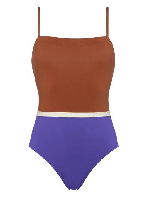 ERES Ara colour-block swimsuit - Brown - zdjęcie produktu nr 1