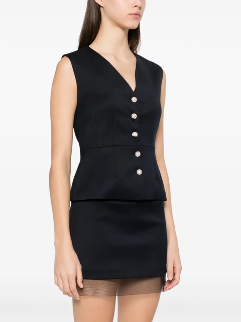 Maje V-neck waistcoat - Blue - zdjęcie produktu nr 2