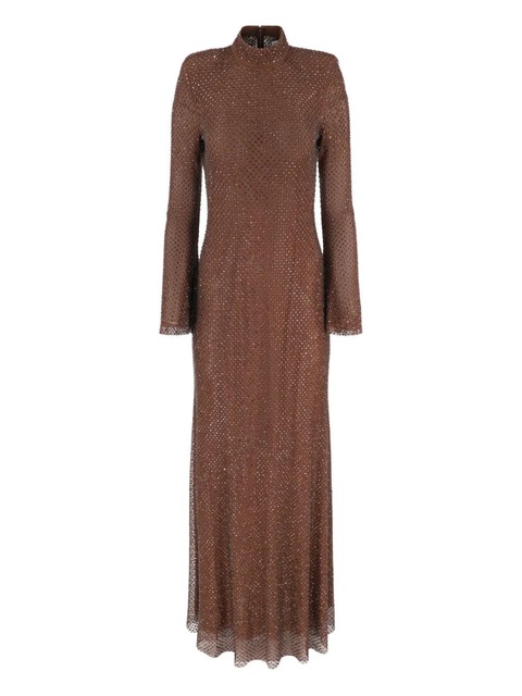 Self-Portrait rhinestone-embellished gown - Brown - zdjęcie produktu nr 1