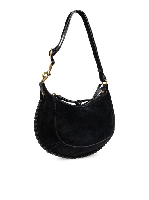 ISABEL MARANT Oskan Moon suede shoulder bag - Black - zdjęcie produktu nr 2