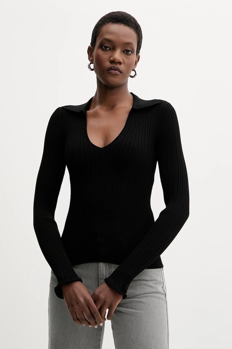 Marella sweter damski kolor czarny lekki 2523366082200 - zdjęcie produktu nr 1