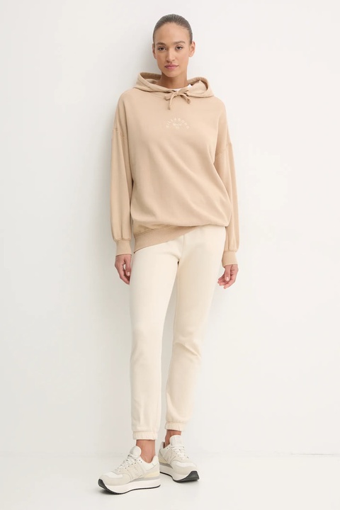 Billabong bluza So Classic damska kolor beżowy z kapturem gładka ABJFT00460 - zdjęcie produktu nr 1