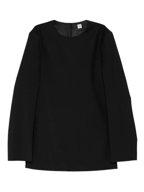 TOTEME round-neck blouse - Black - zdjęcie produktu nr 1