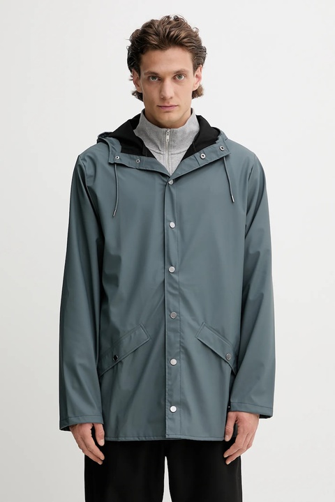 Rains kurtka 12010 Jacket kolor niebieski przejściowa 12010 - zdjęcie produktu nr 1