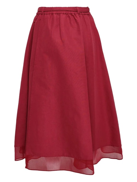 3.1 Phillip Lim buckled midi skirt - Red - zdjęcie produktu nr 2