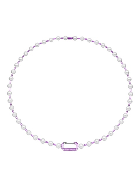 EÉRA 18K white gold Vita pearl necklace - Purple - zdjęcie produktu nr 1