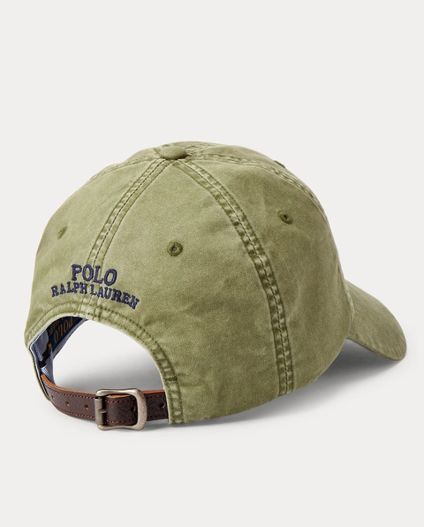 RALPH LAUREN - Zielona czapka z daszkiem Chino Stretch - zdjęcie produktu nr 1