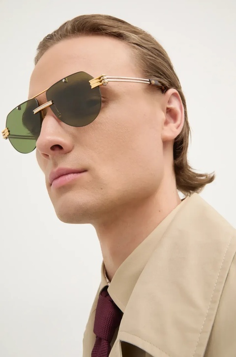 Bottega Veneta okulary kolor złoty BV1342S - zdjęcie produktu nr 2