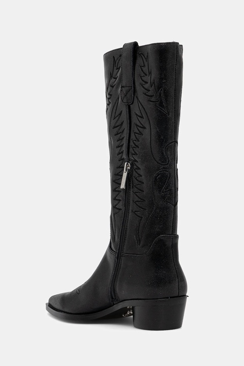 Steve Madden kowbojki skórzane Trevi damskie kolor czarny na słupku 11004909 - zdjęcie produktu nr 2