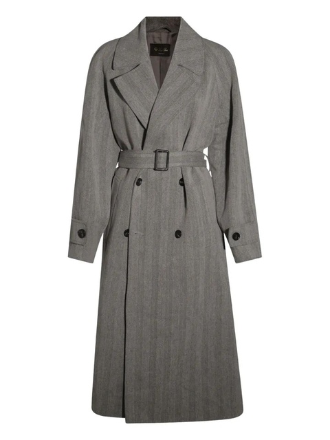 Loro Piana double-breasted trench coat - Grey - zdjęcie produktu nr 1