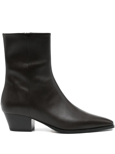 Aeyde pointed-toe ankle boots - Brown - zdjęcie produktu nr 1