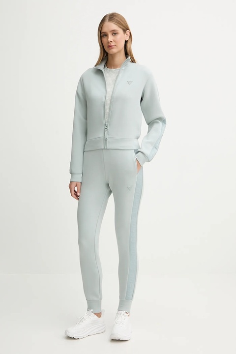 Guess bluza NEW ALLIE damska kolor niebieski gładka V2YQ17 K7UW2 - zdjęcie produktu nr 2