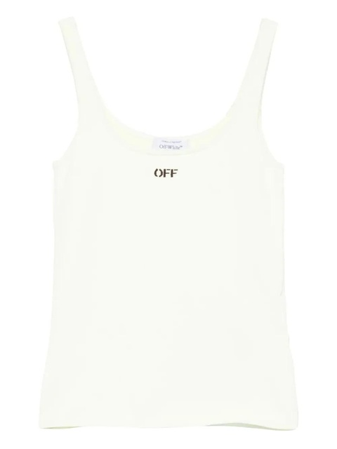 Off-White logo tank top - Neutrals - zdjęcie produktu nr 1
