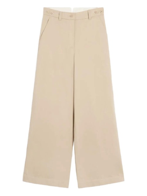 Weekend Max Mara high-waisted wide-leg trousers - Neutrals - zdjęcie produktu nr 1