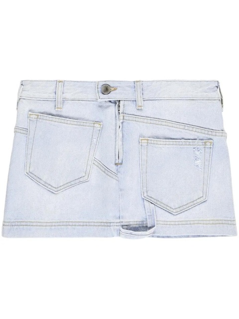 The Attico Abra denim mini skirt - Blue - zdjęcie produktu nr 1