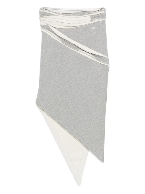 The Attico asymmetric midi skirt - Grey - zdjęcie produktu nr 2