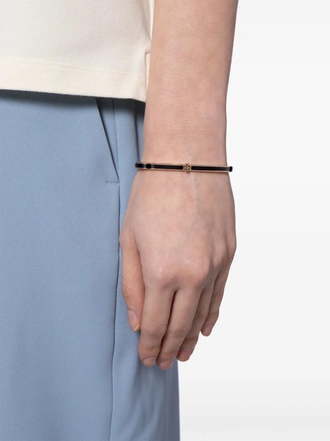 Tory Burch Kira logo-plaque bracelet - Black - zdjęcie produktu nr 2