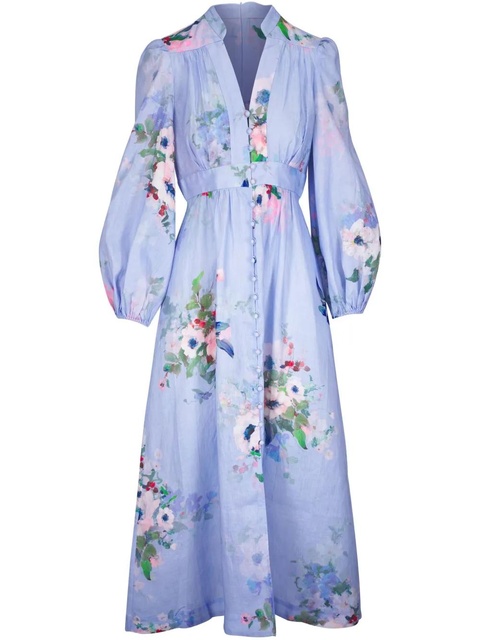 ZIMMERMANN Everly midi dress - Blue - zdjęcie produktu nr 1