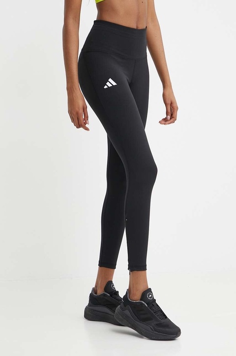 adidas Performance legginsy do biegania Adizero Essentials kolor czarny gładkie IP3085 - zdjęcie produktu nr 1