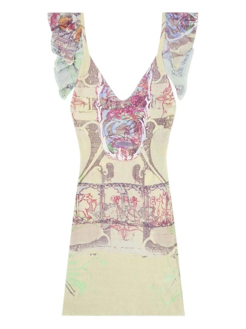 Diesel M-Fiorenza ruffled dress - Neutrals - zdjęcie produktu nr 1