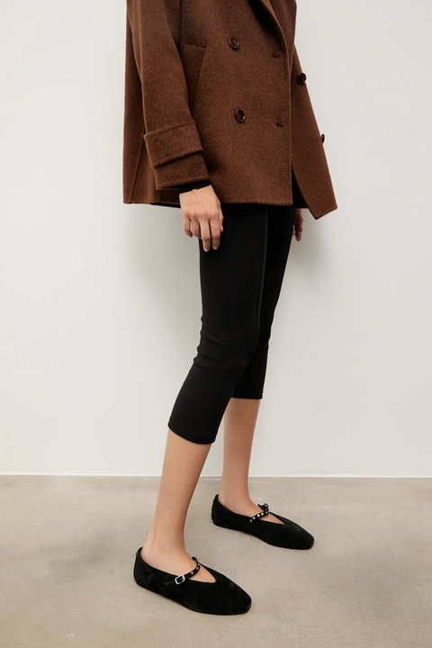 Answear.LAB baleriny zamszowe kolor czarny - zdjęcie produktu nr 2