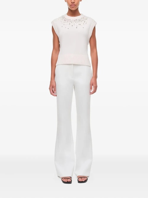 Simkhai Candra beaded-detail top - White - zdjęcie produktu nr 2
